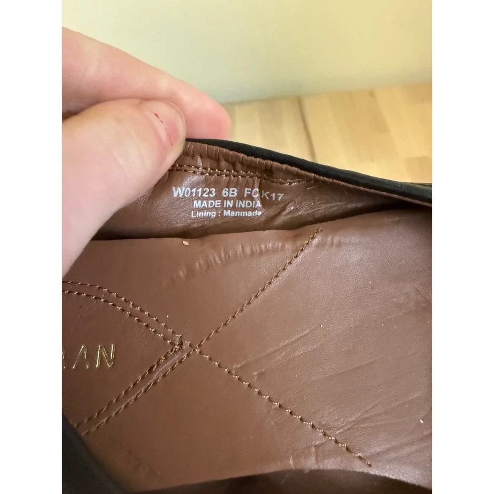 Cole Haan Black Patent‎ Bow Ballet Flats Women US 6 Made in Leather TOVA